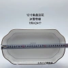 The new 12-inch rectangular fish plate with edge flower Frozen is microwave-safe details Picture